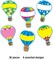 Carson Dellosa 36-Piece Hot Air Balloon Decorations, Colorful Cardstock Cutouts for Back to School, Bulletin Board, Name Tags, Classroom Decor, Teacher Supplies for Elementary and Preschool